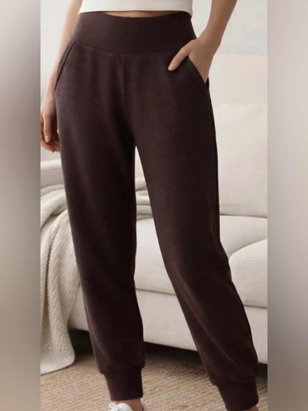 Athleta waffle jogger